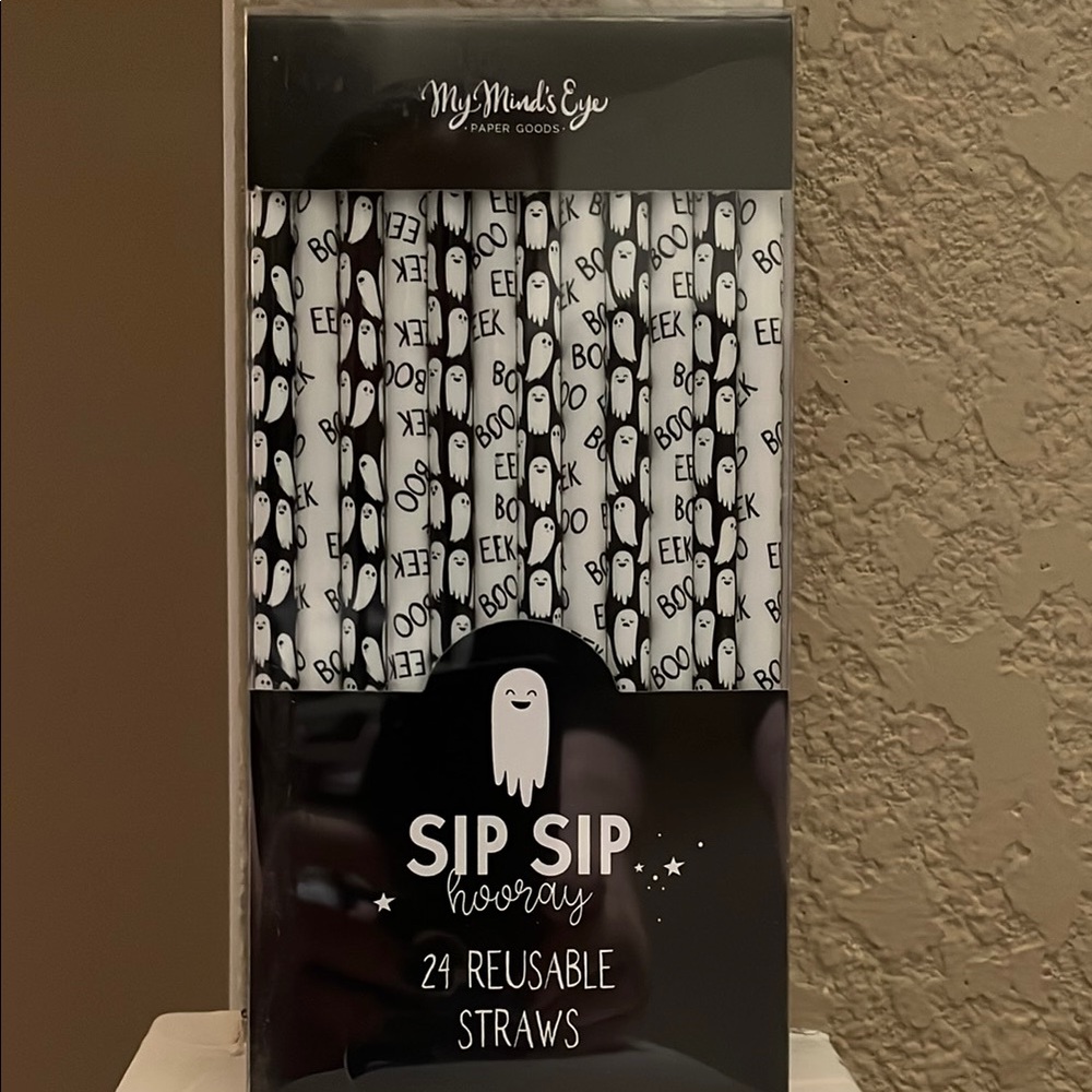My Mind's Eye Ghost Reusable Straws